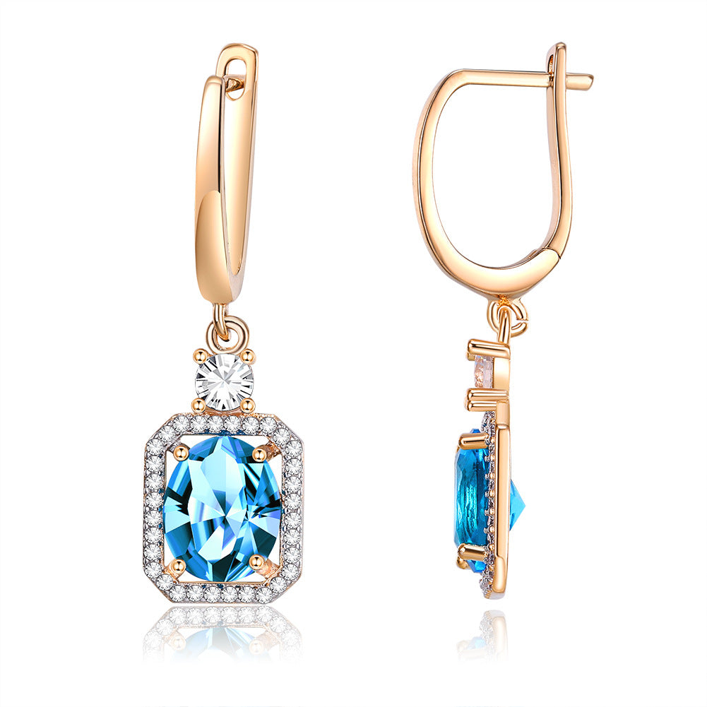 Brass With Plated Fashion Jewelry Earrings