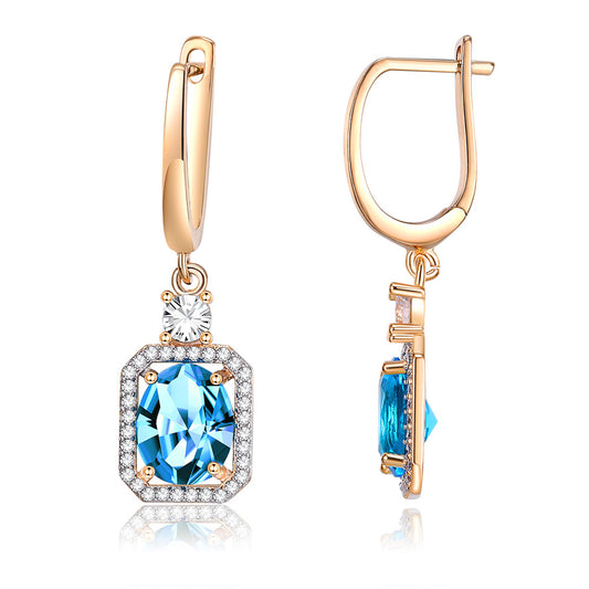 Brass With Plated Fashion Jewelry Earrings