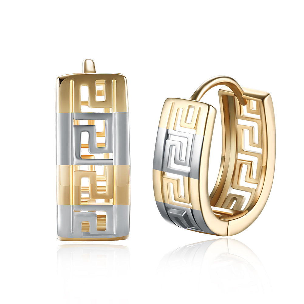 Brass With Plated Fashion Jewelry Earrings