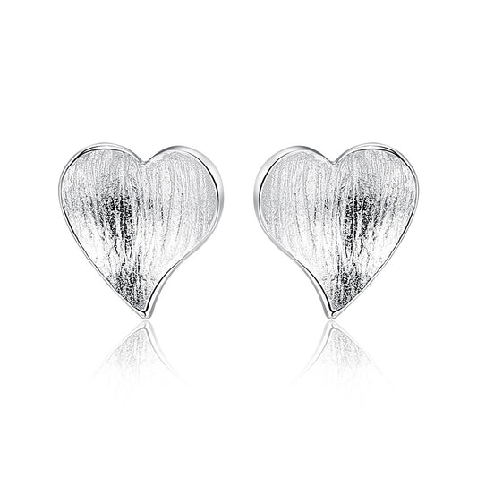 925 Sterling Silver Heart Earrings Fashion Jewelry Gift for Women Girls