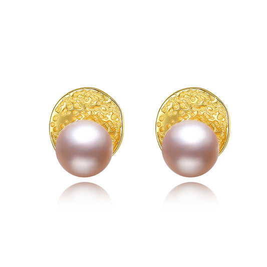 925 Sterling Silver Natural Pearl Drop Earrings Fashion Jewelry Gift for Women Girls