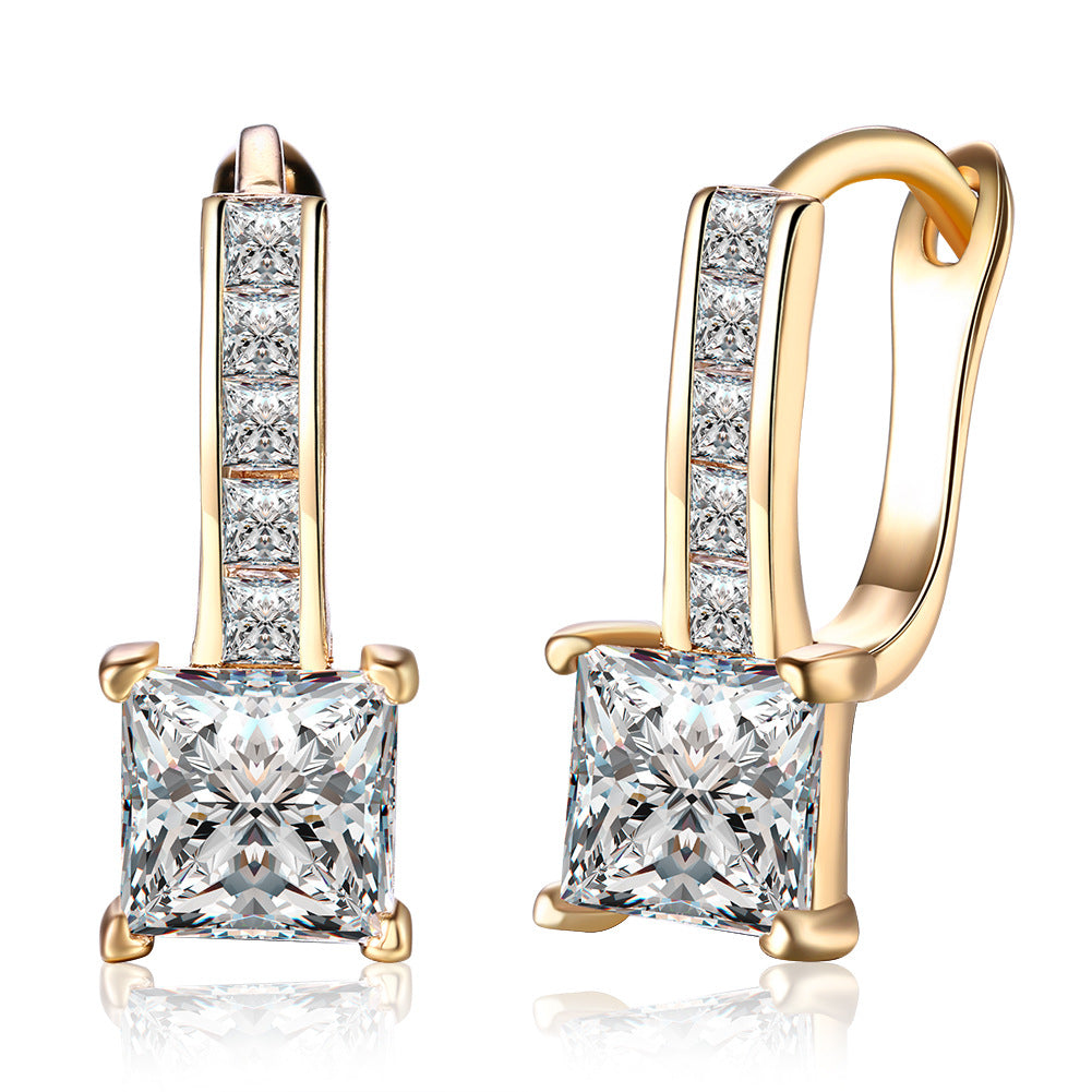 Brass With Plated Fashion Jewelry Earrings