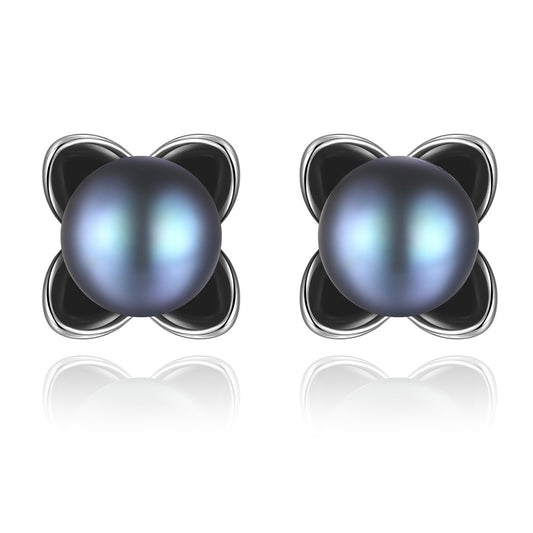 925 Sterling Silver Natural Pearl Drop Earrings Fashion Jewelry Gift for Women Girls