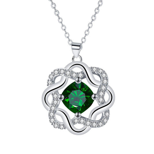 Copper With Silver Plated Pendant Necklace