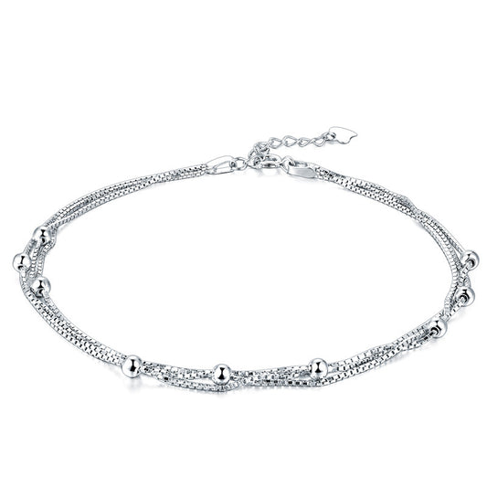 925 Sterling Silver Chain Fashion Anklet