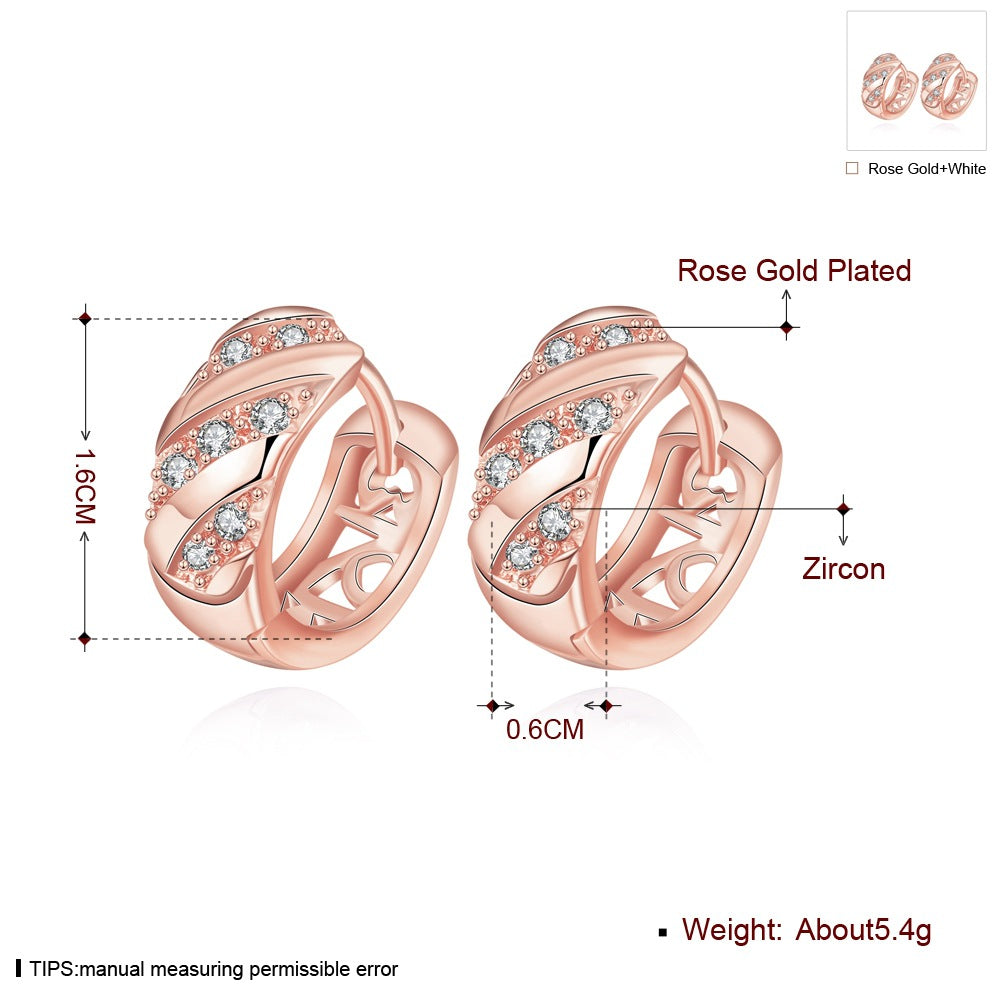 Brass With Plated Fashion Jewelry Earrings