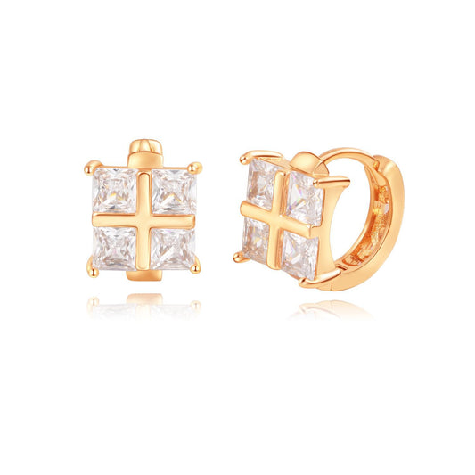 Brass With Plated Fashion Jewelry Earrings