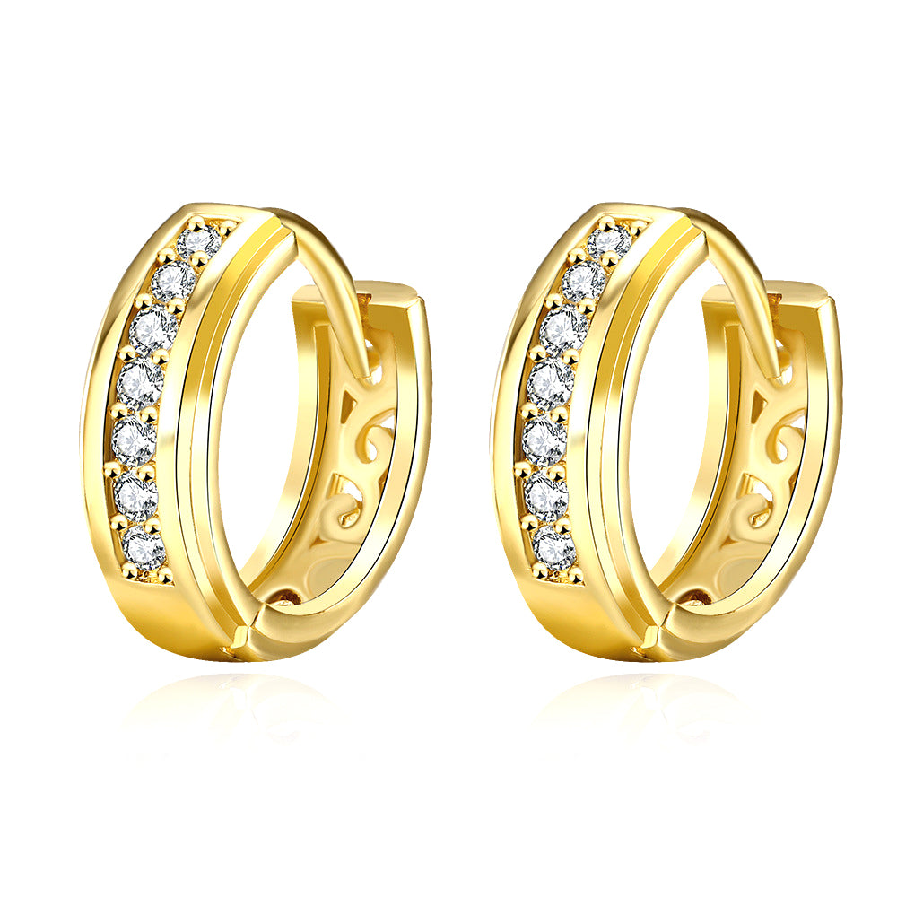 Brass With Plated Fashion Jewelry Earrings