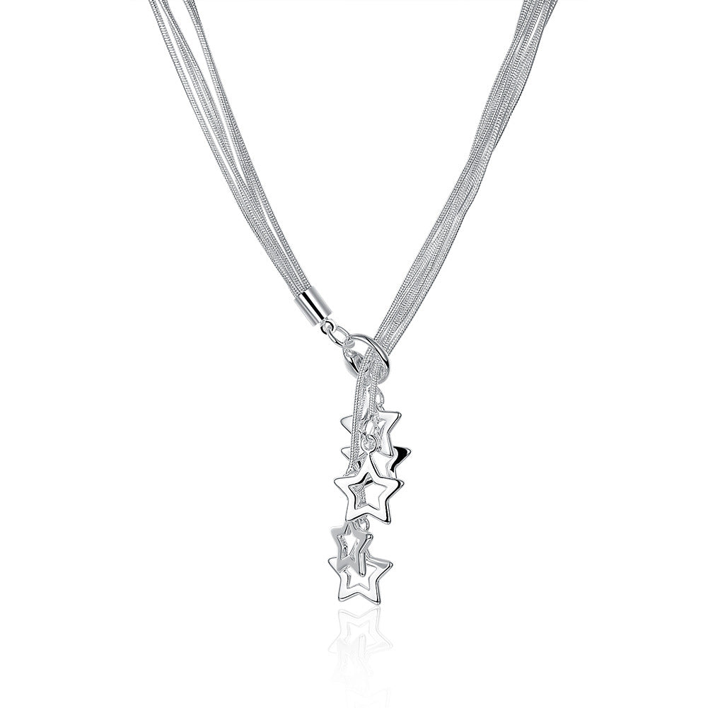 Brass With Plated Fashion Jewelry Necklace
