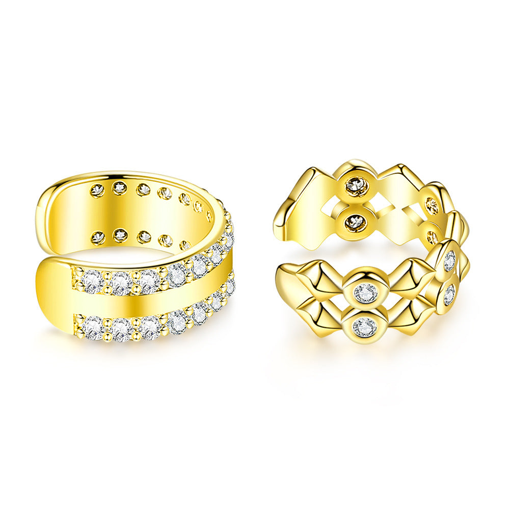 Brass With Plated Fashion Jewelry Earrings
