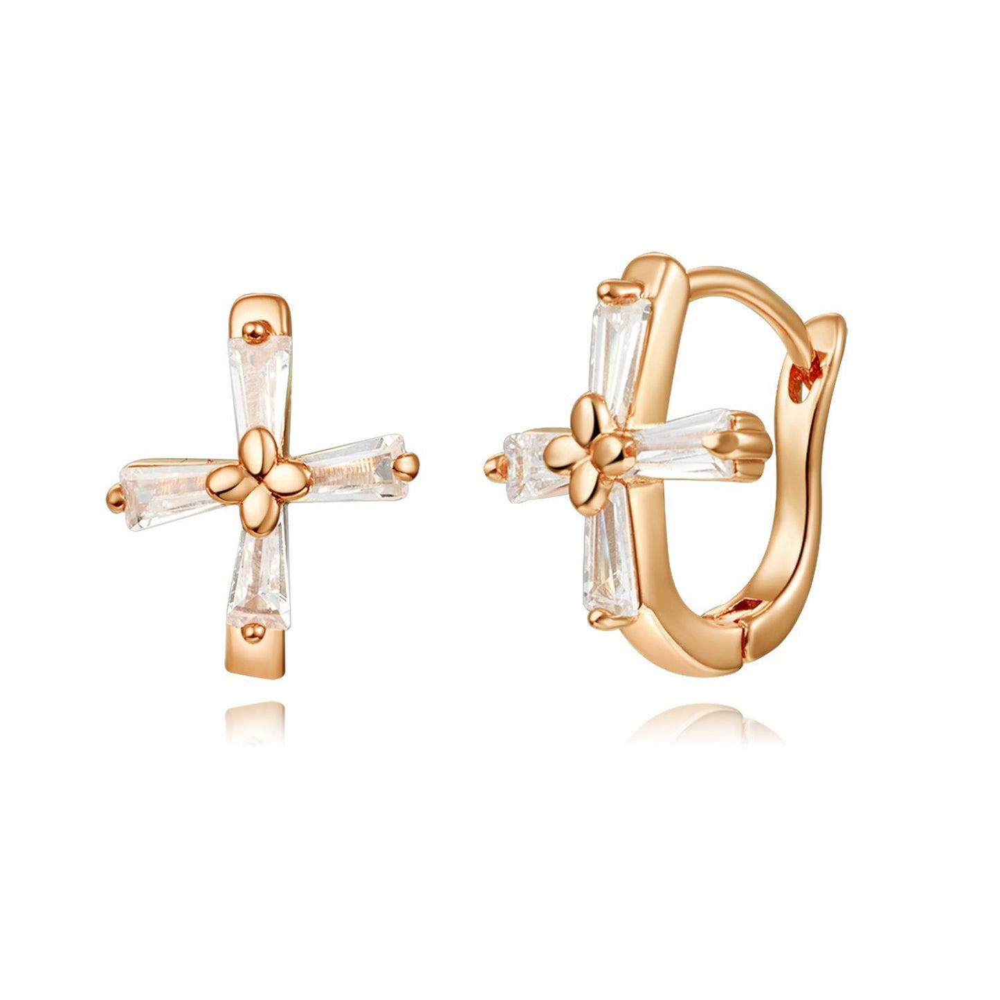 Brass With Plated Fashion Jewelry Earrings