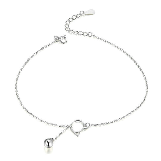 925 Sterling Silver Cat Fashion Anklet
