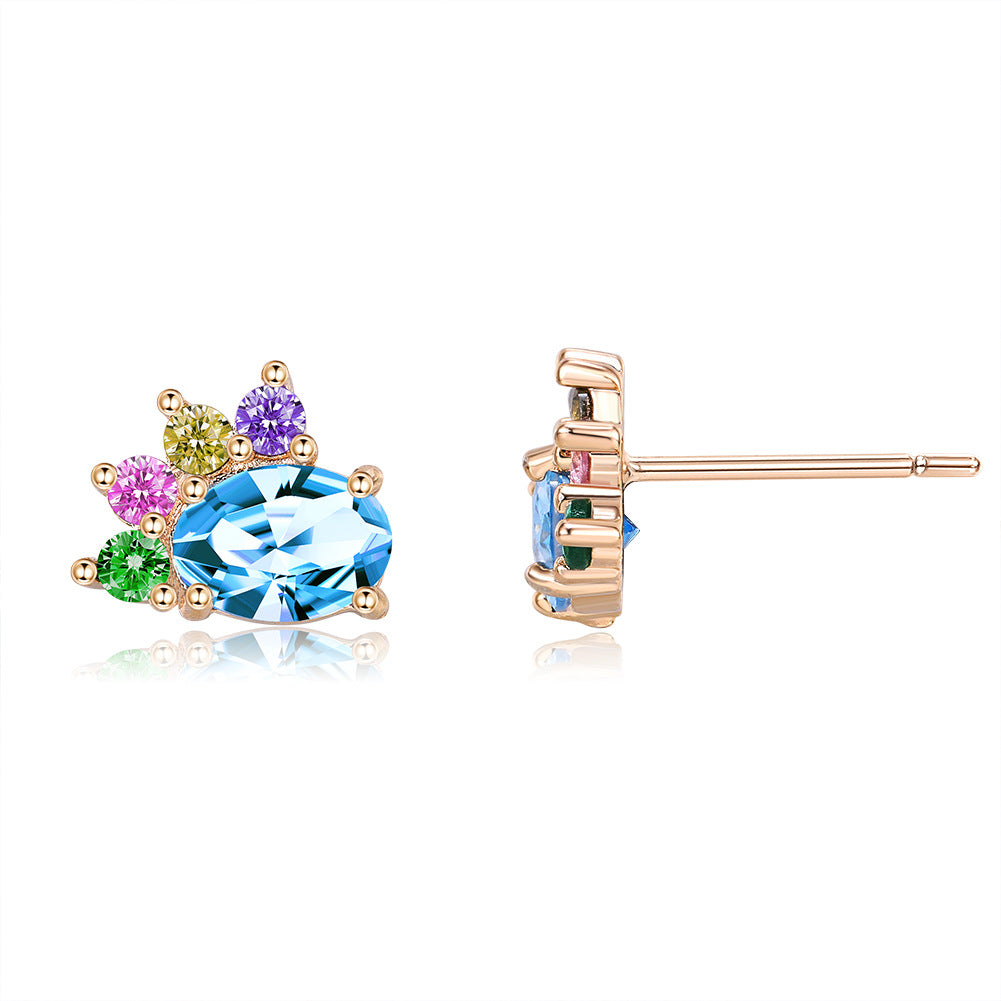 Brass With Plated Fashion Jewelry Earrings
