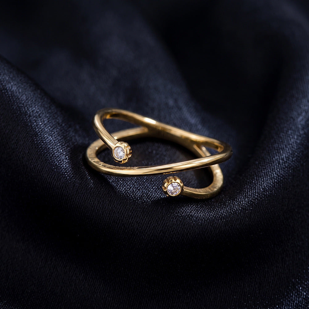 Anillo de moda único de acero inoxidable