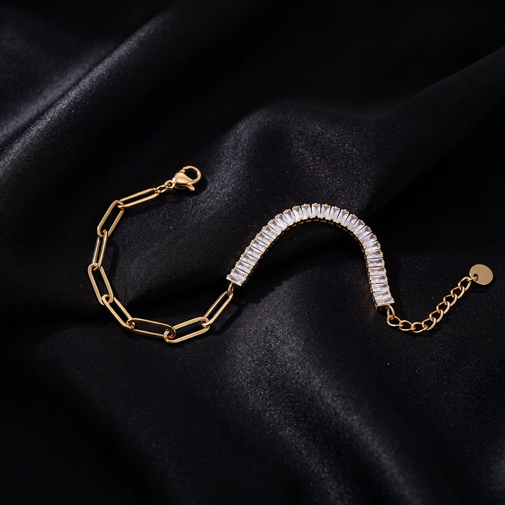 Pulsera minimalista de acero inoxidable
