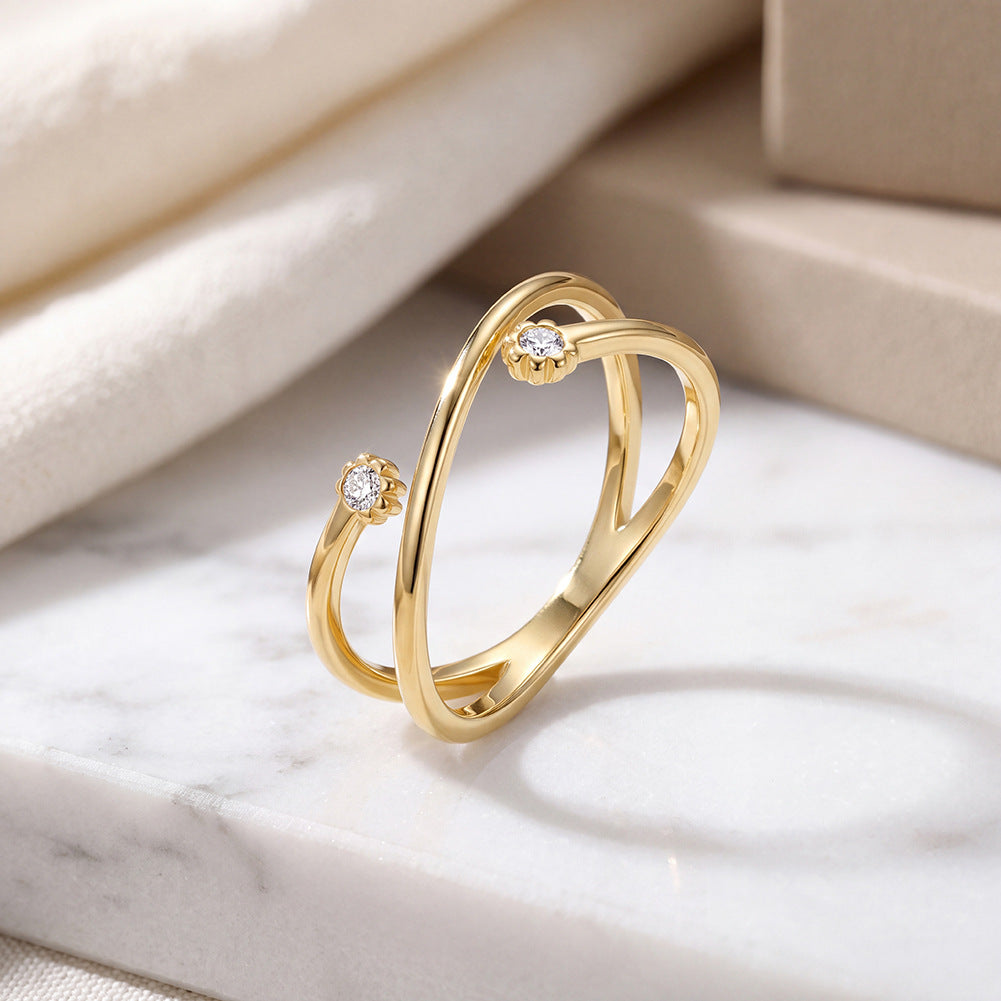 Anillo de moda único de acero inoxidable