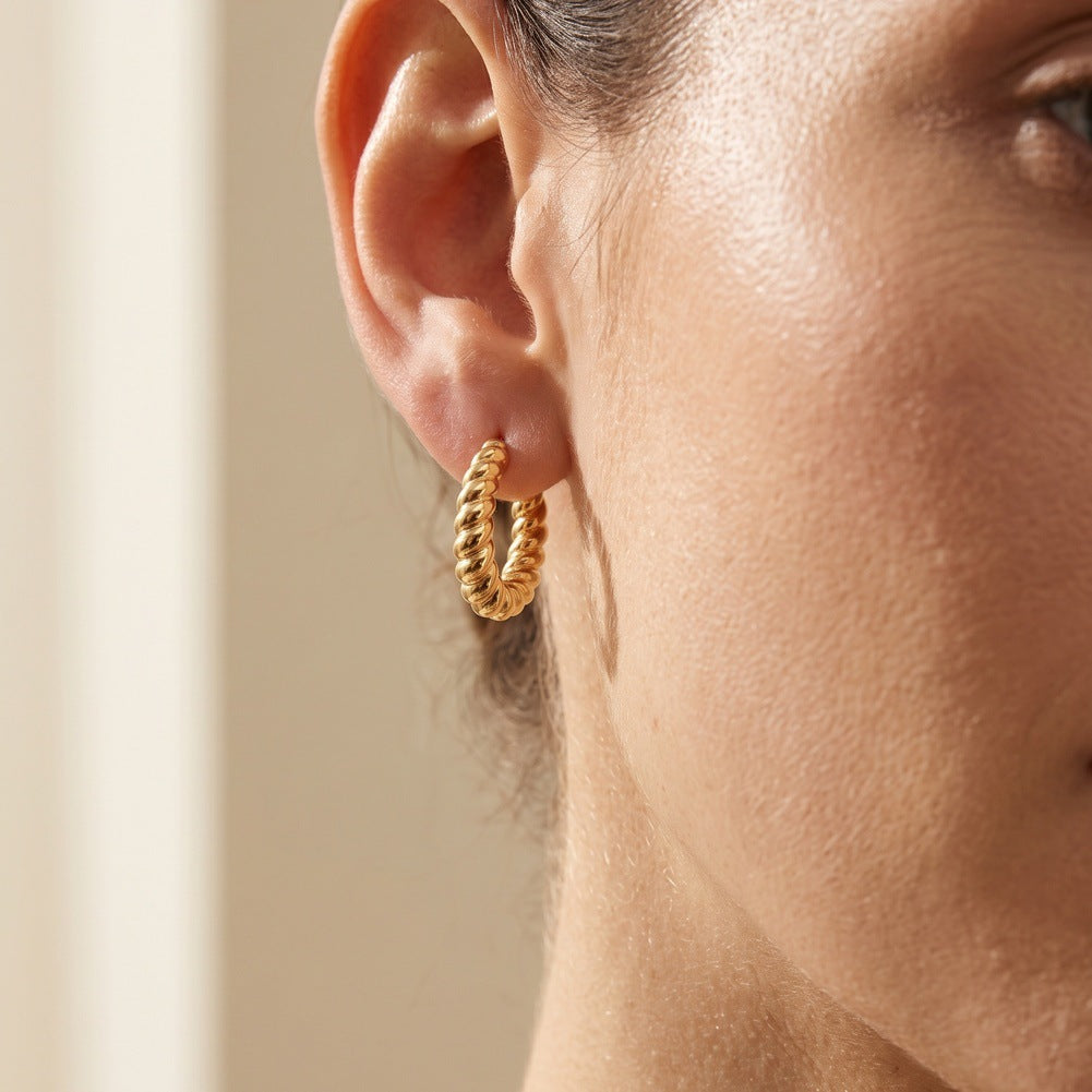 Pendientes de moda de joyería de acero inoxidable