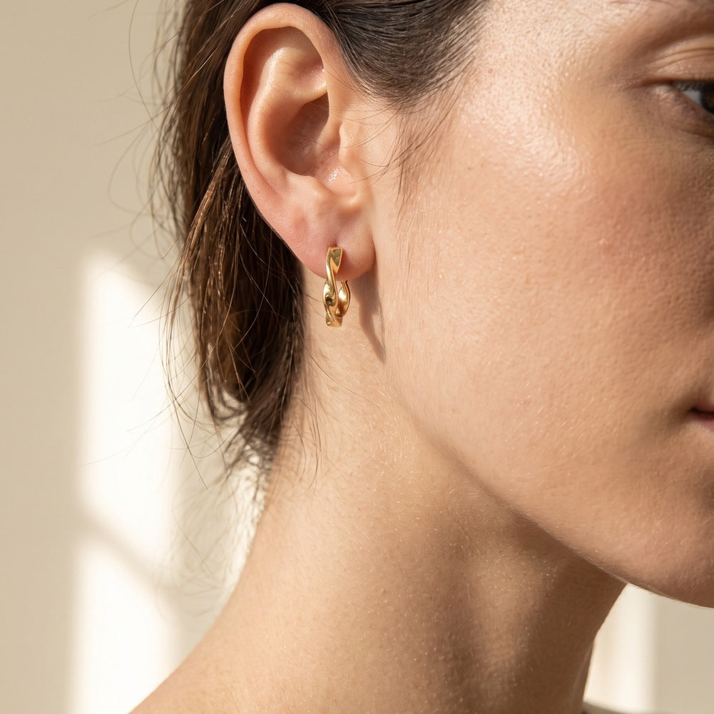 Pendientes de moda de joyería de acero inoxidable