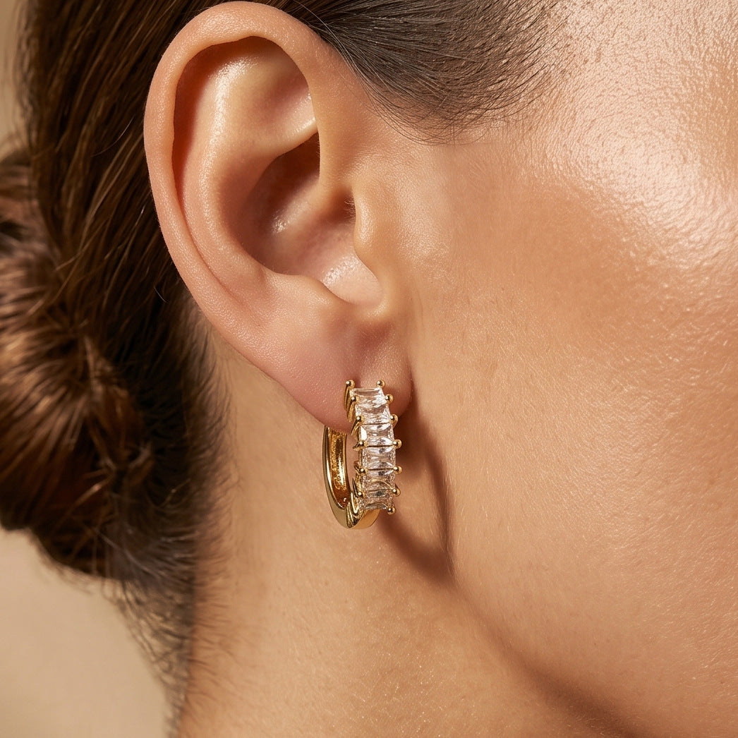 Pendientes de moda de joyería de acero inoxidable