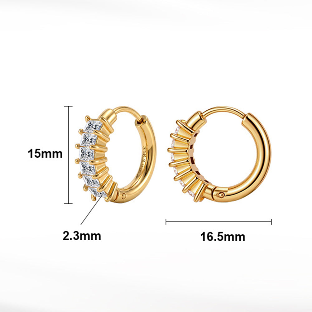Pendientes de moda de joyería de acero inoxidable
