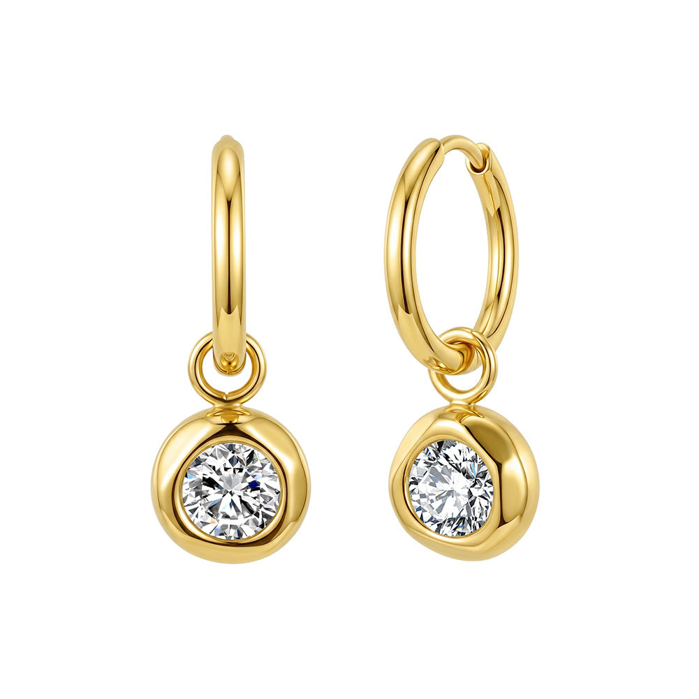 Pendientes de moda de joyería de acero inoxidable