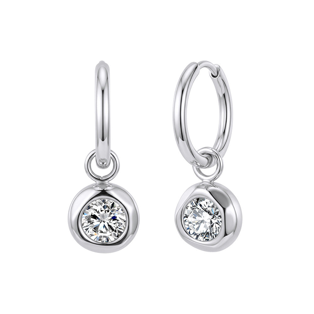 Pendientes de moda de joyería de acero inoxidable