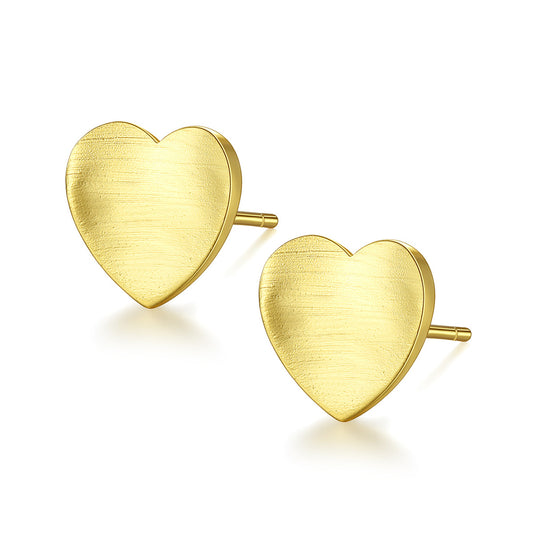 925 Sterling Silver Heart Earrings Fashion Jewelry Gift for Women Girls