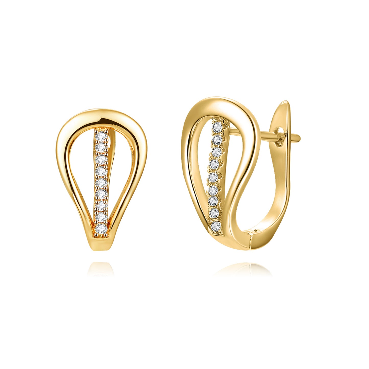 Brass With Plated Fashion Jewelry Earrings