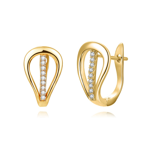Brass With Plated Fashion Jewelry Earrings