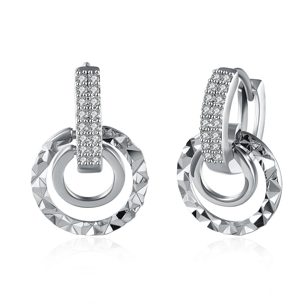 Brass With Plated Fashion Jewelry Earrings