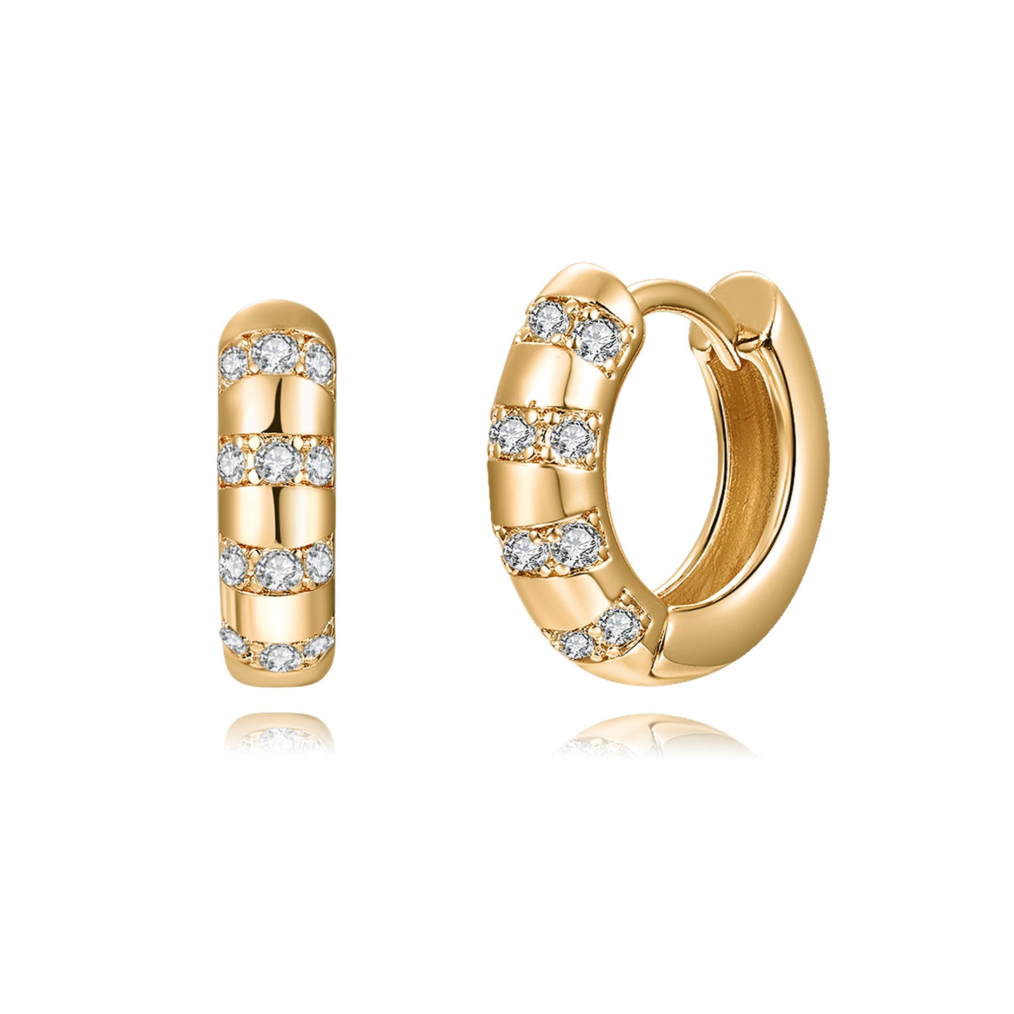 Brass With Plated Fashion Jewelry Earrings