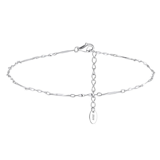 925 Sterling Silver Chain Fashion Anklet