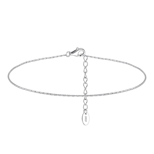 925 Sterling Silver Chain Fashion Anklet