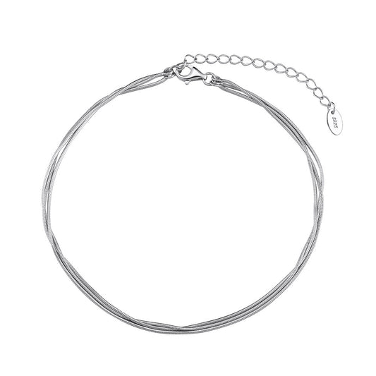 925 Sterling Silver Chain Fashion Anklet