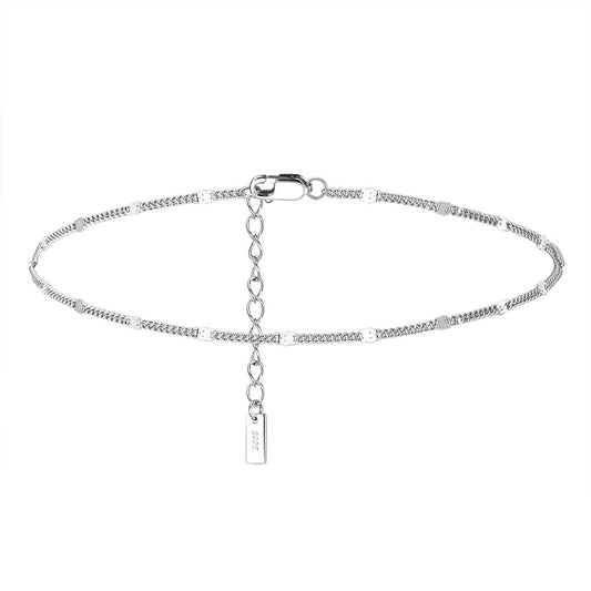925 Sterling Silver Chain Fashion Anklet