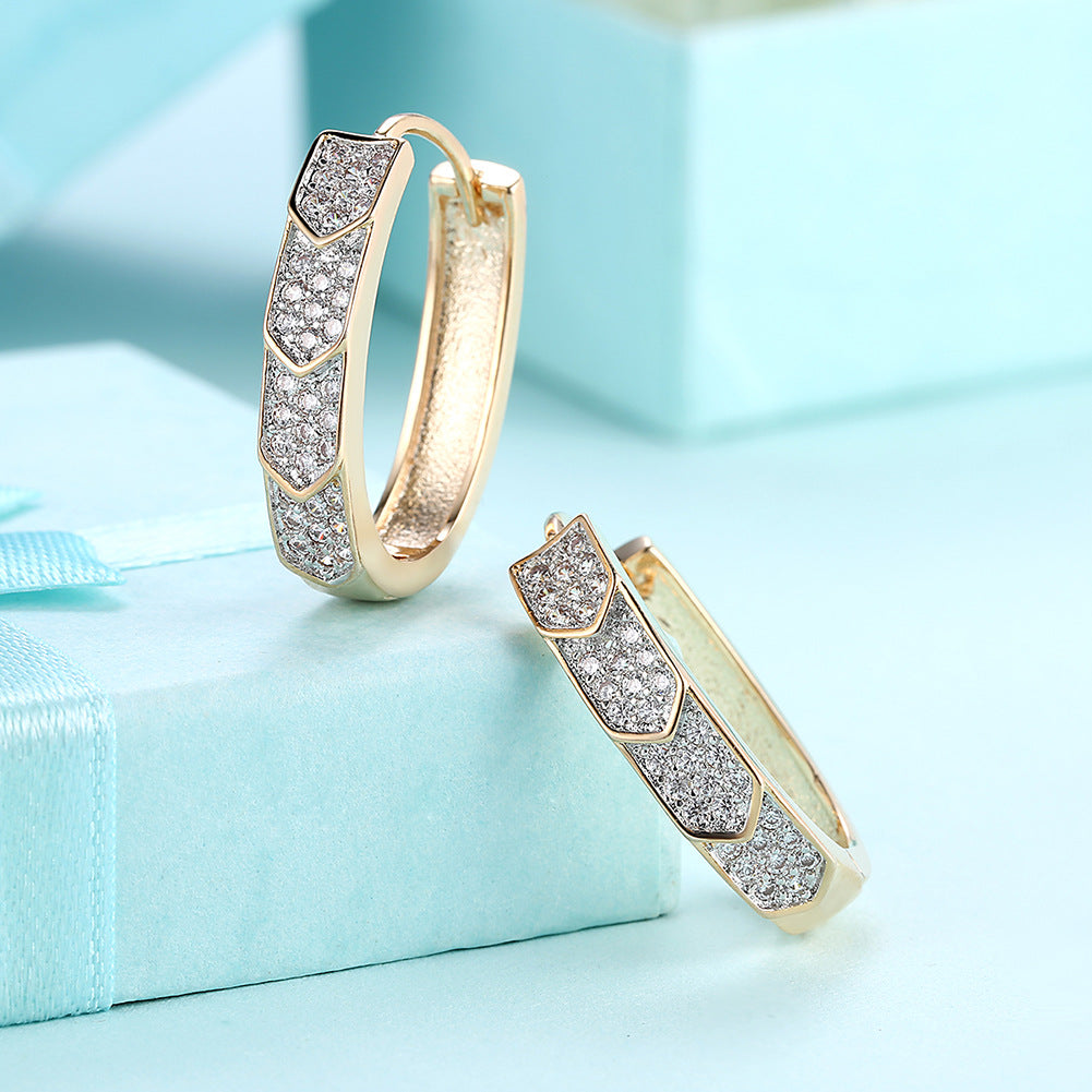 Brass With Plated Fashion Jewelry Earrings