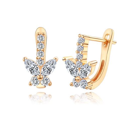 Brass With Plated Fashion Jewelry Earrings