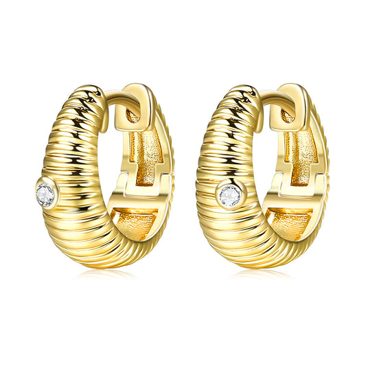 Brass With Plated Fashion Jewelry Earrings
