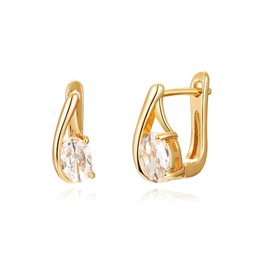 Brass With Plated Fashion Jewelry Earrings