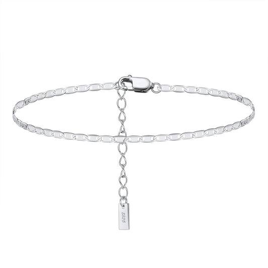 925 Sterling Silver Chain Fashion Anklet
