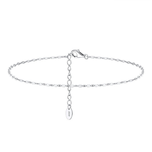925 Sterling Silver Chain Fashion Anklet