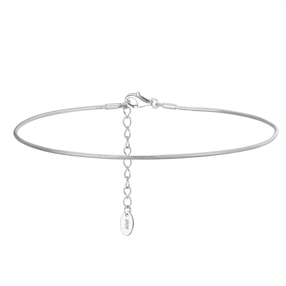 925 Sterling Silver Chain Fashion Anklet