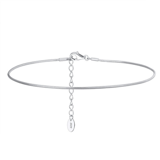 925 Sterling Silver Chain Fashion Anklet