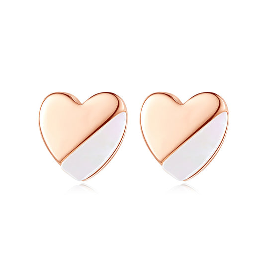 925 Sterling Silver Heart Earrings Fashion Jewelry Gift for Women Girls