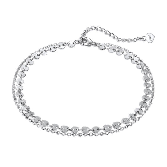 925 Sterling Silver Chain Fashion Anklet