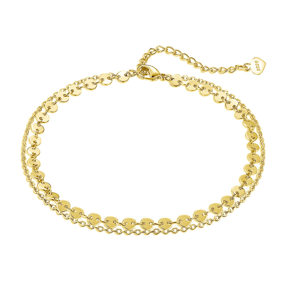 925 Sterling Silver Chain Fashion Anklet