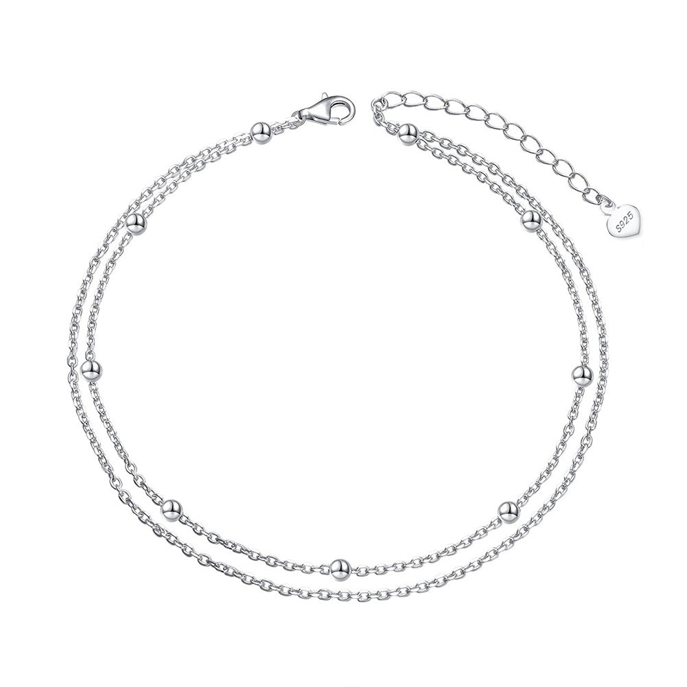 925 Sterling Silver Chain Fashion Anklet