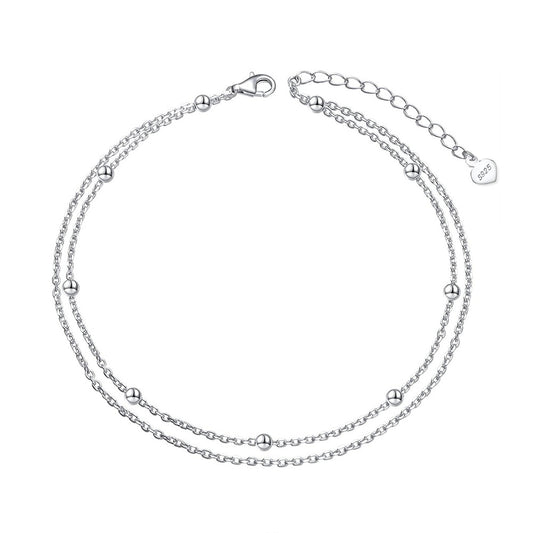 925 Sterling Silver Chain Fashion Anklet