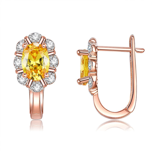 Brass With Plated Fashion Jewelry Earrings
