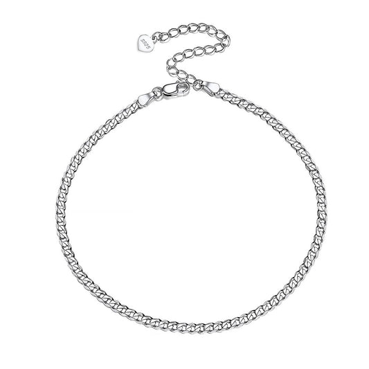 925 Sterling Silver Chain Fashion Anklet